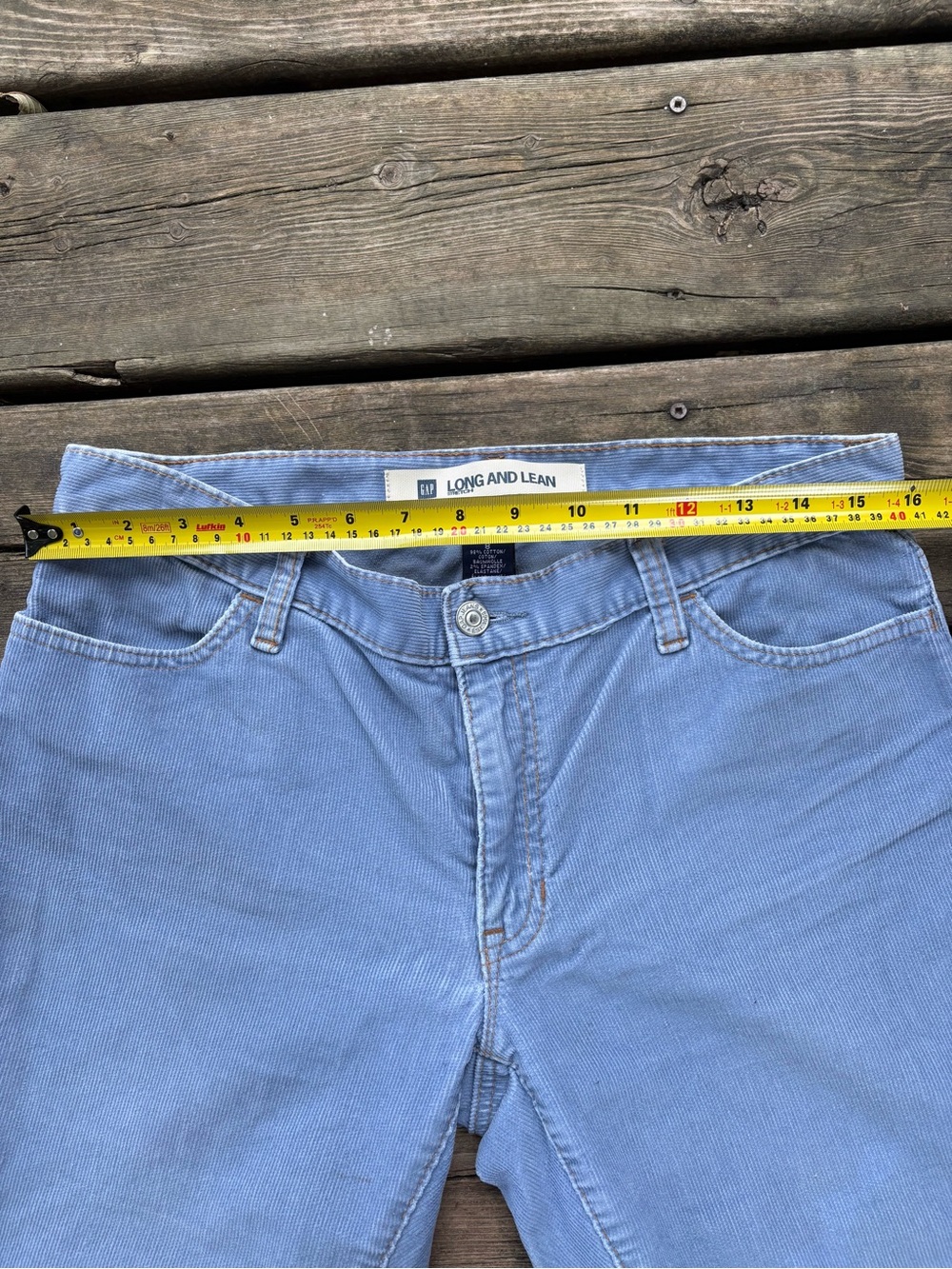 Vintage Y2K GAP Slim Women’s Cords Light Blue Size 8